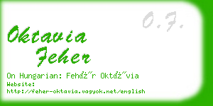 oktavia feher business card